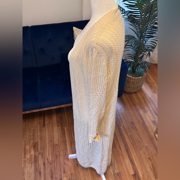 SONOMA Cream Chunky Knit Cardigan Sweater - Picture 6 of 12